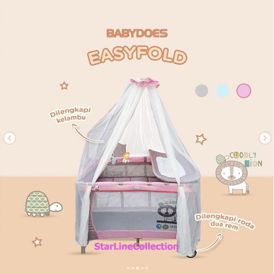 BabyDoes CH17071 BP Easyfold / Baby Box Ranjang Tempat Tidur Bayi