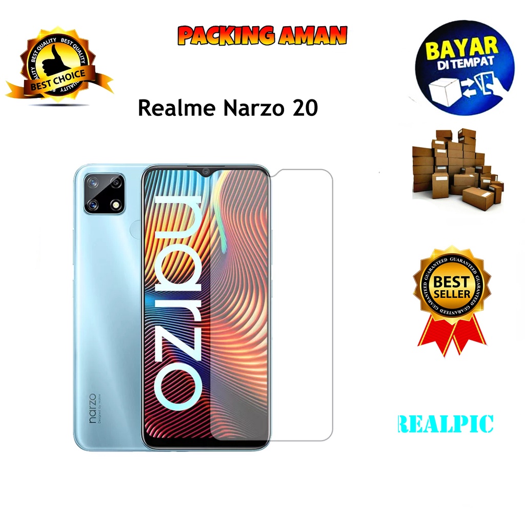 Tempered Glass Realme Narzo 20 4G 2020 Screen Protector Anti Gores