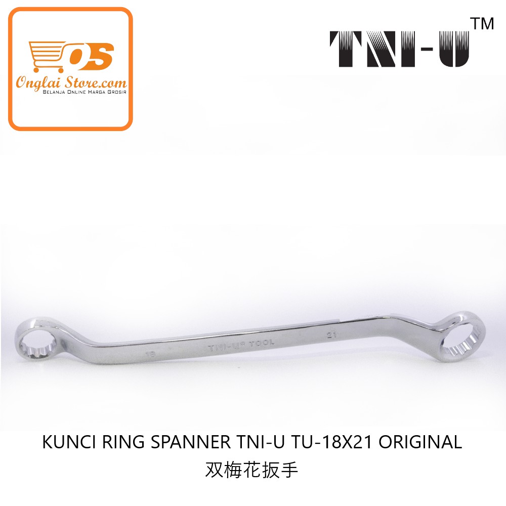 KUNCI RING SPANNER TNI-U TU-18X21 ORIGINAL 双梅花扳手  (HARGA SPESIAL)