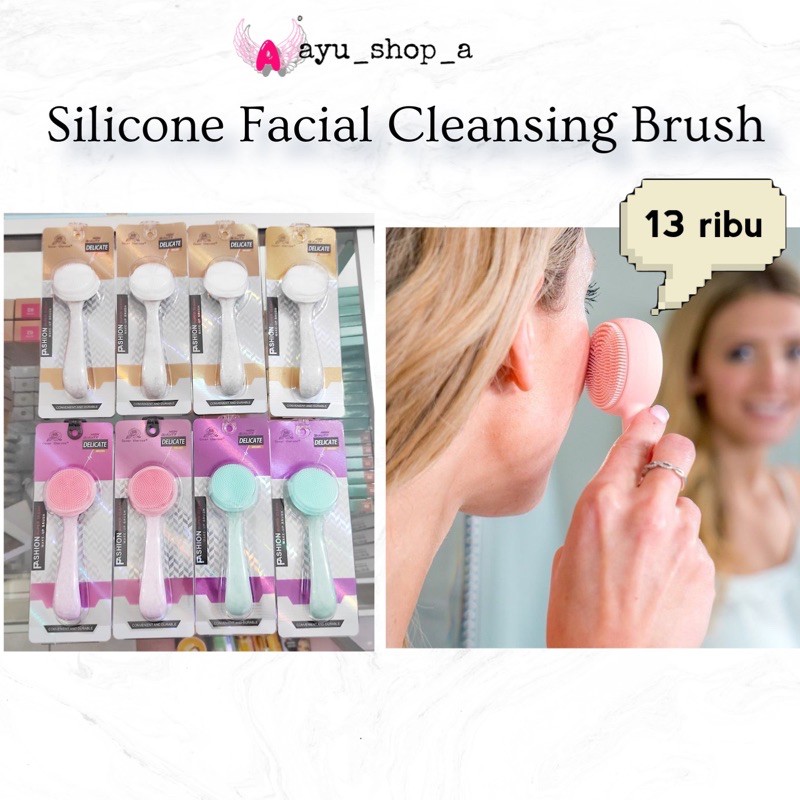 Sikat Wajah Silicone Facial Cleansing Brush