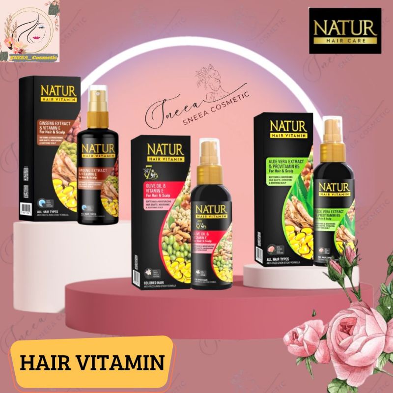 Jual NATUR HAIR VITAMIN 80 ml|VITAMIN RAMBUT| Aloe Vera|Gingseng|Olive ...
