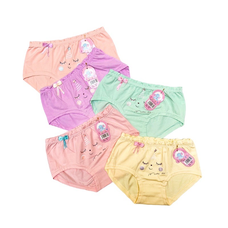 Celana Dalam CD Kancut Boxer Anak Perempuan Cewek 2-12 Tahun Kualitas Import Bahan Adem M L XL