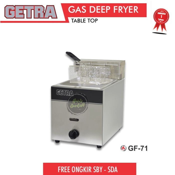 GETRA GF71 gas deep fryer mesin penggoreng gas GETRA GF 71