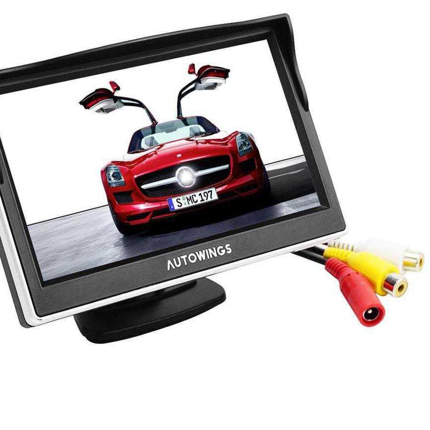 NEW ARRIVAL  10.10 [ COD ] Monitor Rear View Parkir Mobil TFT LCD 5 Inch TV Mini TV Kecil TV Mobil [