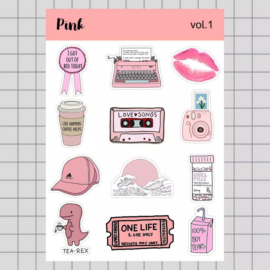 

Stiker Tumblr HP aesthetic / Stiker Laptop custom / stiker HP / Stiker Kpop |