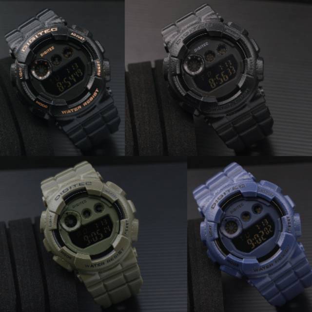 JAM TANGAN SPORT PRIA DIGITEC DIGITAL ORIGINAL SPORTY TALI RUBBER JAM SPORT ANTI AIR