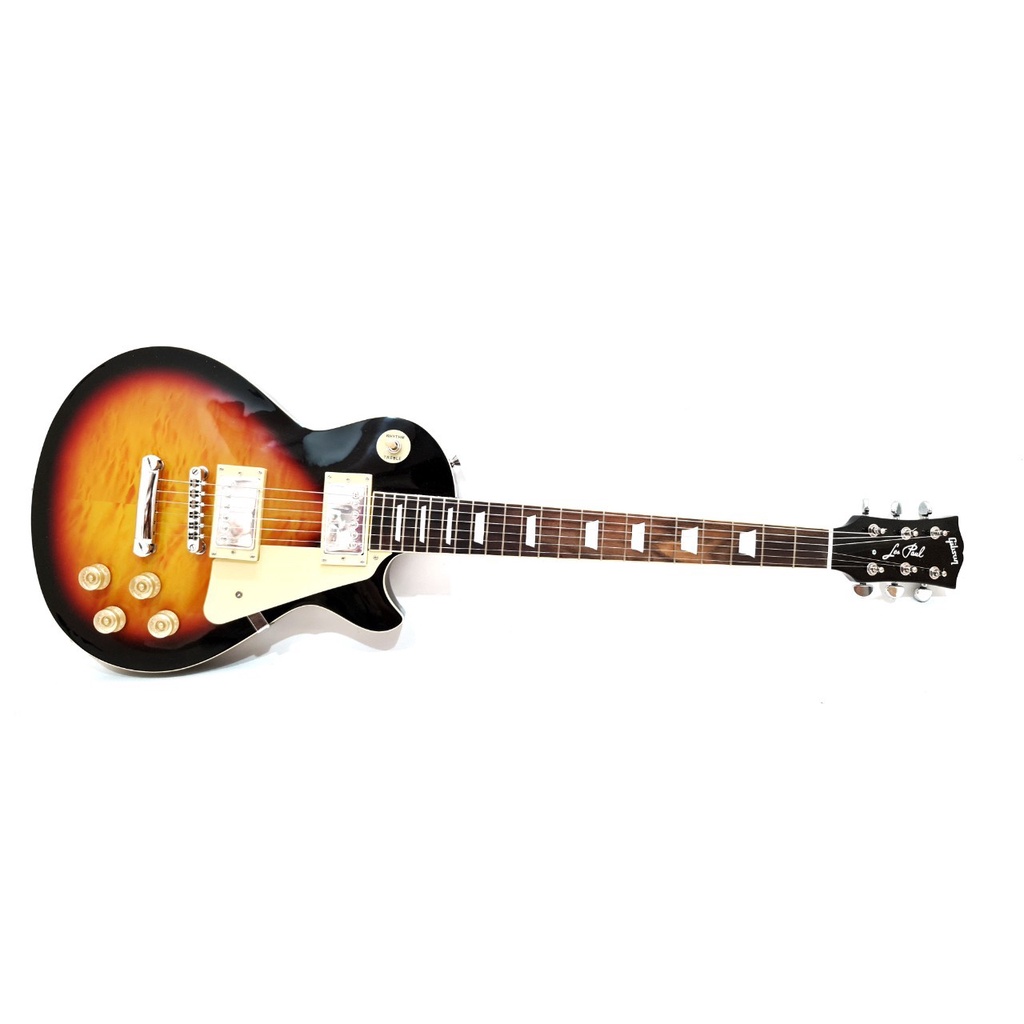 Gitar Elektrik Merk Gibson Les Paul Warna Sunburst Black Hitam Listrik LesPaul Bonus Tas dan Kabel J
