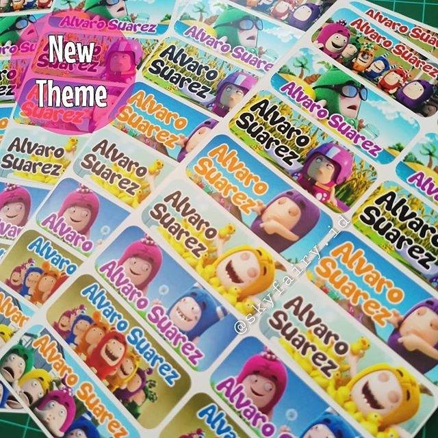 

Stiker Nama / Label Nama Fullcolor Waterproof 5x2cm
