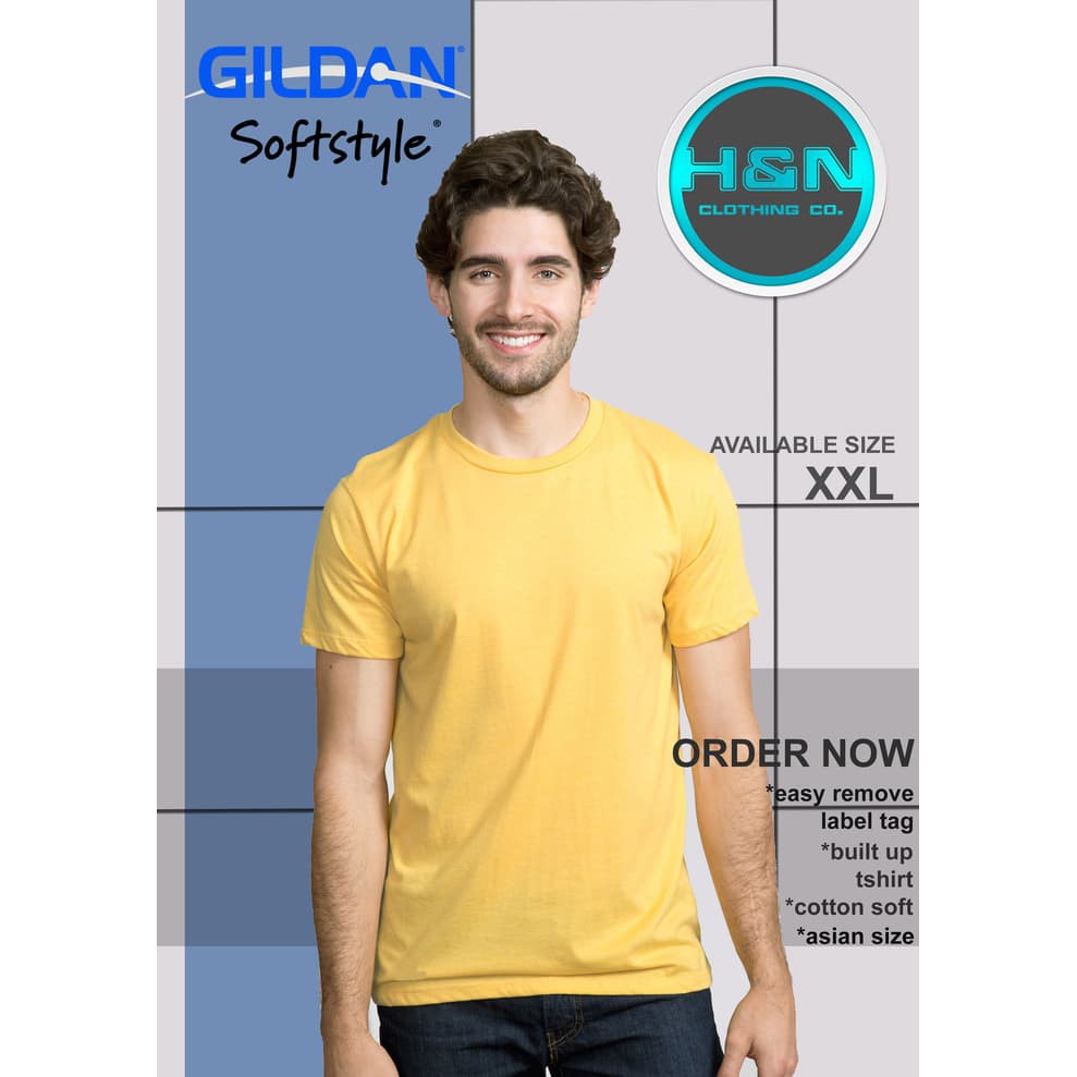 Kaos Polos Gildan Softstyle Original (Xxl)