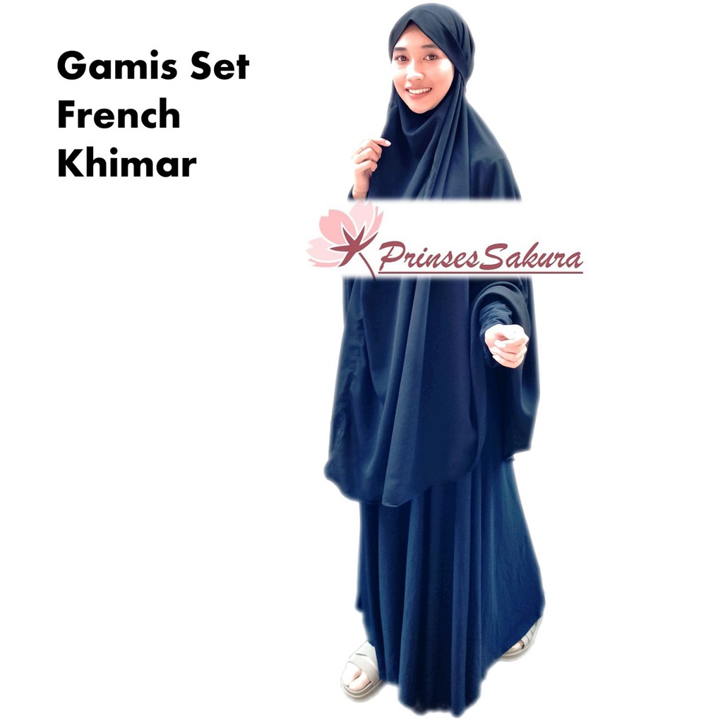 gamis set french khimar