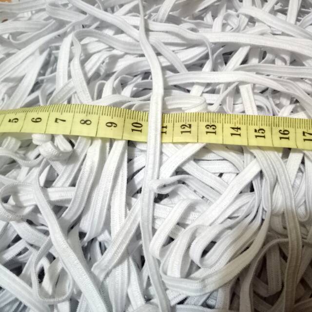 COD (20 METER) Karet Elastis Penguin 5mm (0,5 cm) / Karet Elastis Baby / Tali Karet Kolor