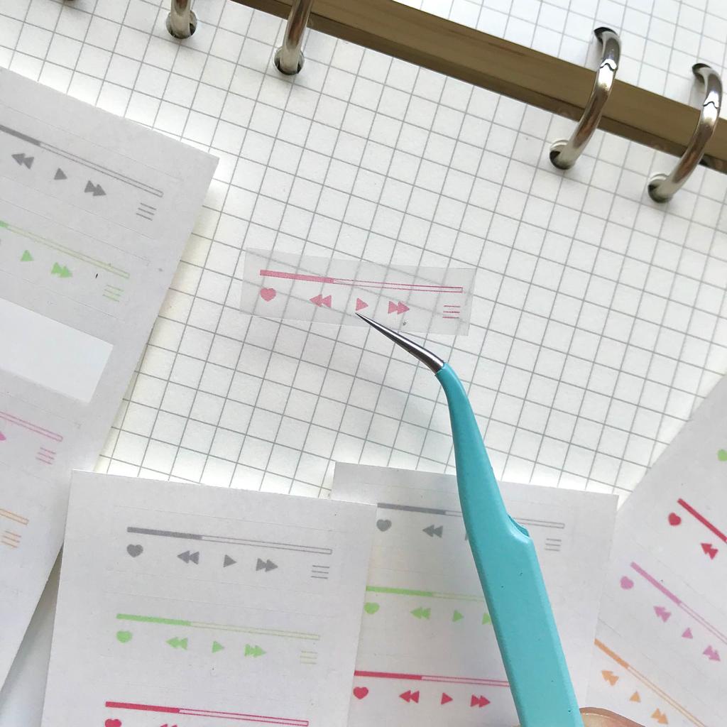 

TRANSPARANT Playlist sticker/ stiker lagu/ stiker jurnal