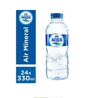  AQUA 330 ML  MINERAL WATER GARANSI ORIGINAL Shopee Indonesia