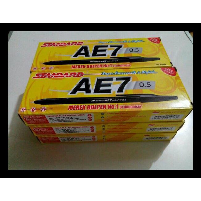 

Pulpen Ballpoint Pen Standard Ae7 Hitam Free Ongkir