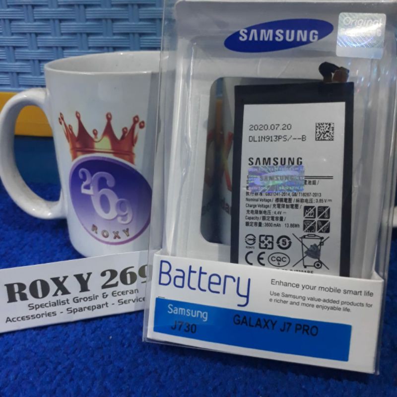 Batre Baterai Samsung J7 Pro J730 J7pro Original Ori Battery Batrei Batrai Batu Baterei Hp Batterai