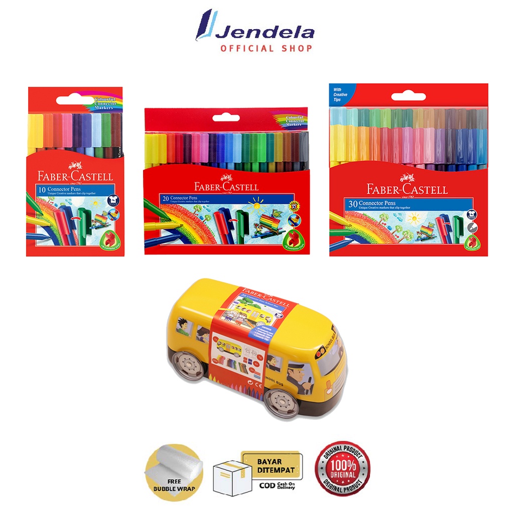 

Connector Pens Faber Castell Pen Spidol Warna 20 30 60 Warna Konektor Pen Untuk Menggambar Menulis Anak ATK