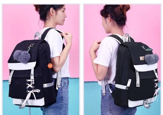 Tas Backpack Schoolgirll Fashion Korea Terbaru Version Harajuku Ulzzangg High