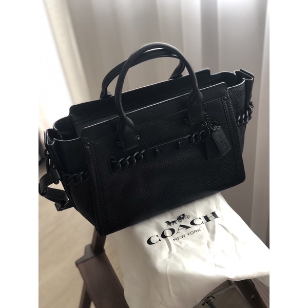 coach swagger 27 all black