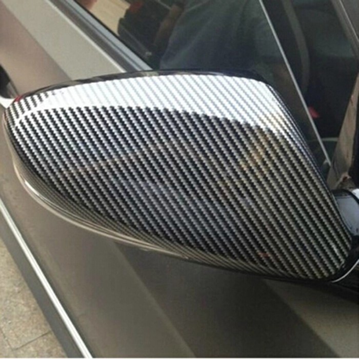 Stiker Vinyl Carbon Fiber 5D Multifungsi 152 x 10 CM - Hitam