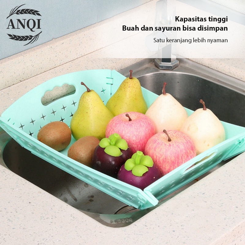 ANQI 1888 Talenan Lipat Multifungsi 3 In 1 Talenan Plastik VS-48