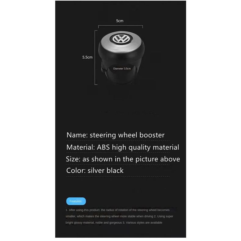 Knob Power Grip Pengatur booster ball bearing Untuk Stir Mobil lexus