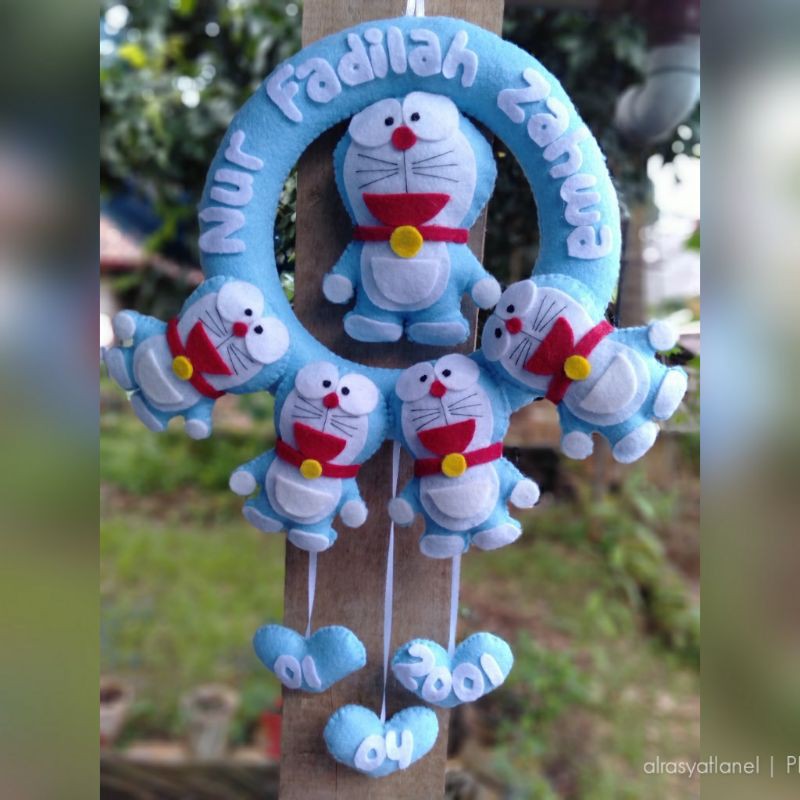 Hiasan Dinding Gantungan Pintu Boneka Flanel Doraemon Shopee Indonesia