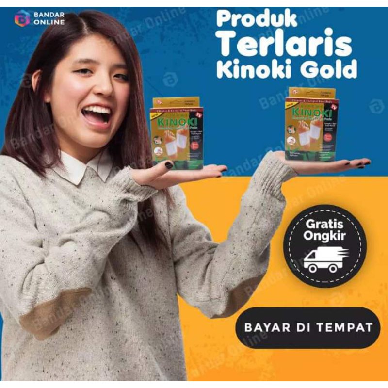 bisa cod kiyome kinoki gold ginger salt aroma herbal detox kaki 1 pcs