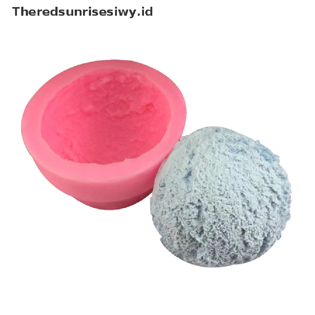 # Alat Rumah Tangga # Cetakan Es Krim / Sabun / Fondant DIY Bentuk Bola Bahan Silikon