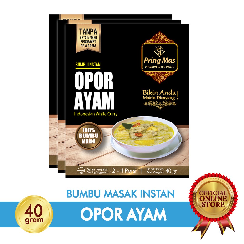 

Pring Mas Bumbu Masak Opor Ayam 2-4 Porsi - Halal MUI