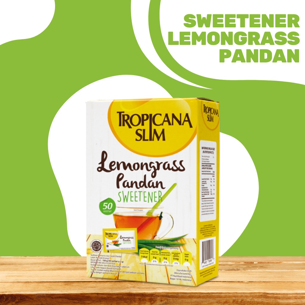 

Tropicana Slim Sweetener Lemongrass Panda 50 Sachet Harga Termurah