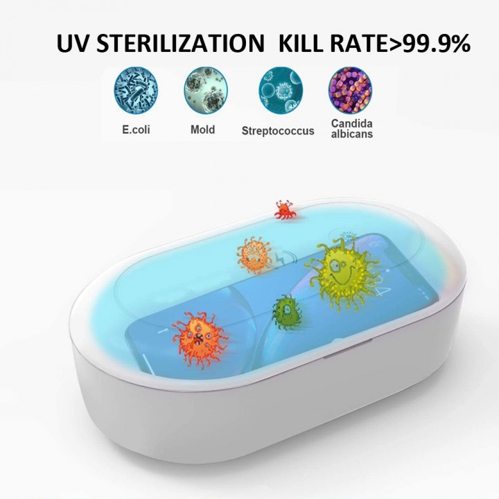 839 Portable Sterilization Box with 15W Mobile Wireless Charging - B-09