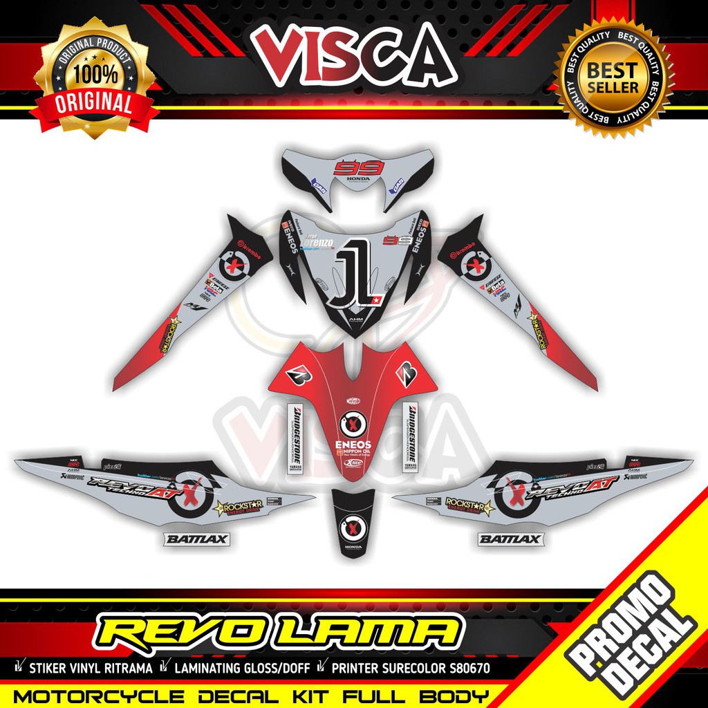 Decal Revo 110 Lama Stiker Revo 110 Old Dekal Revo Lama 110 Lorenzo