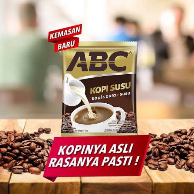 

KOPI ABC SUSU (KOPI+SUSU+GULA) COFFEE ABC SUSU SACHET/ ABC KOPI SUSU SASET MURAH