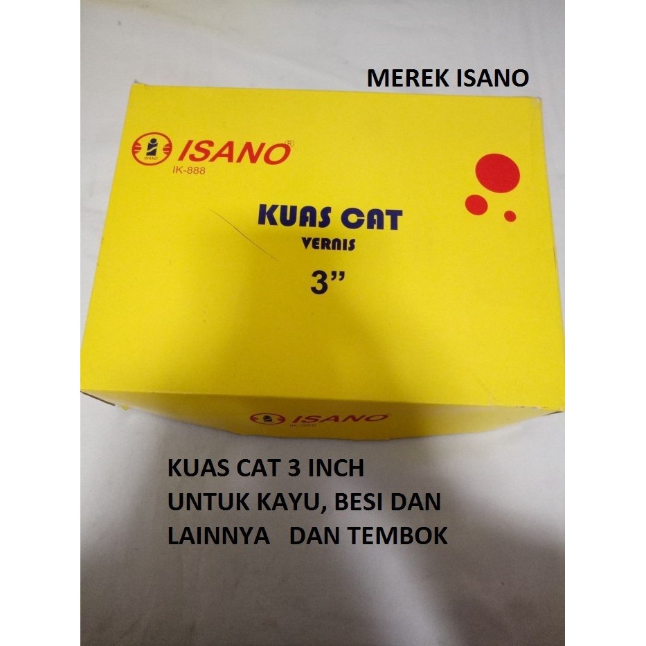 Isano Kuas 3 inch Cat Ukuran 3&quot; Dinding Tembok Besi Kayu