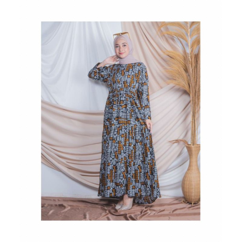 TIMI DRESS ETHNIK ORI SYIRAASWARDROBE HOME DRESS RAYON DRESS BUSUI DRESS RAYON GAMIS RAYON