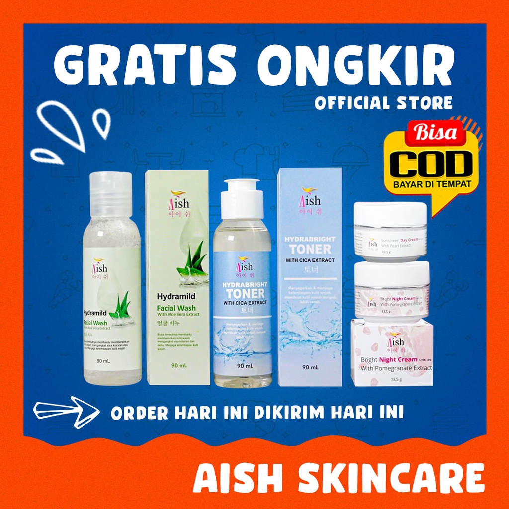 AISH BEAUTY PAKET KOMPLIT / AISH SKINCARE / AISH BEAUTY SKINCARE / SKINCARE AISH/ PAKET LENGKAP AISH ORIGINAL / AIS SKINCARE / AIS BEAUTY ORIGINAL BPOM