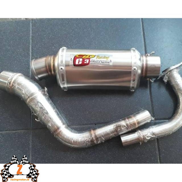 Knalpot Beat Vario CLD Racing C3 Oval Bulat