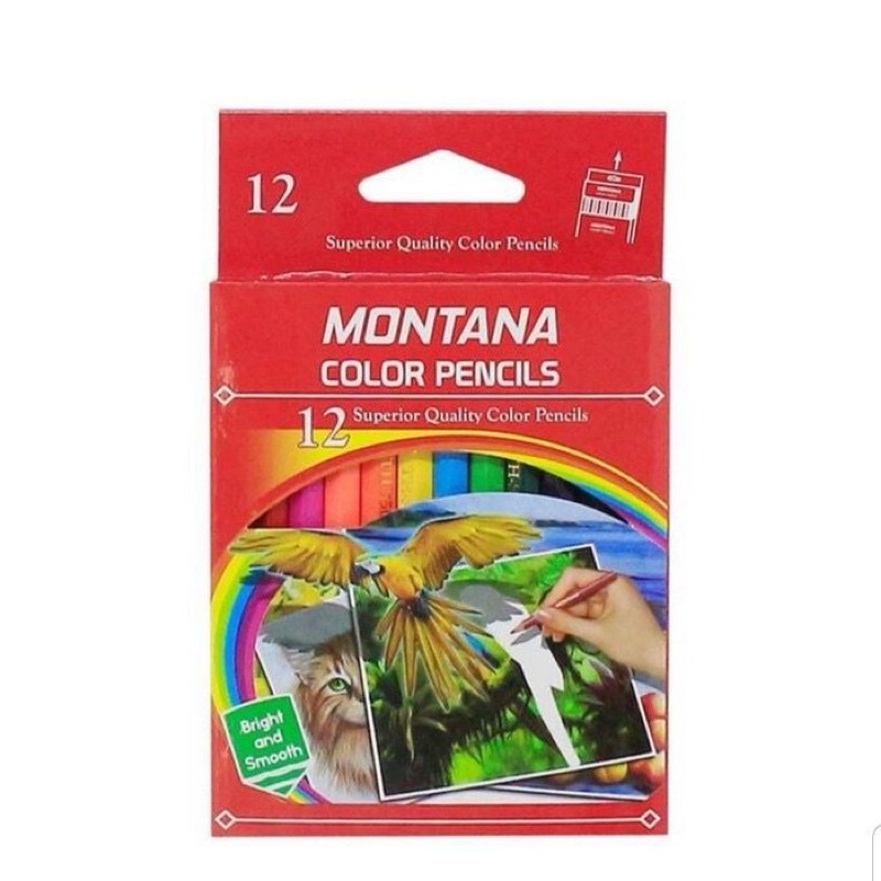 1234OS PENCIL COLOUR / PENSIL WARNA MONTANA  PENDEK