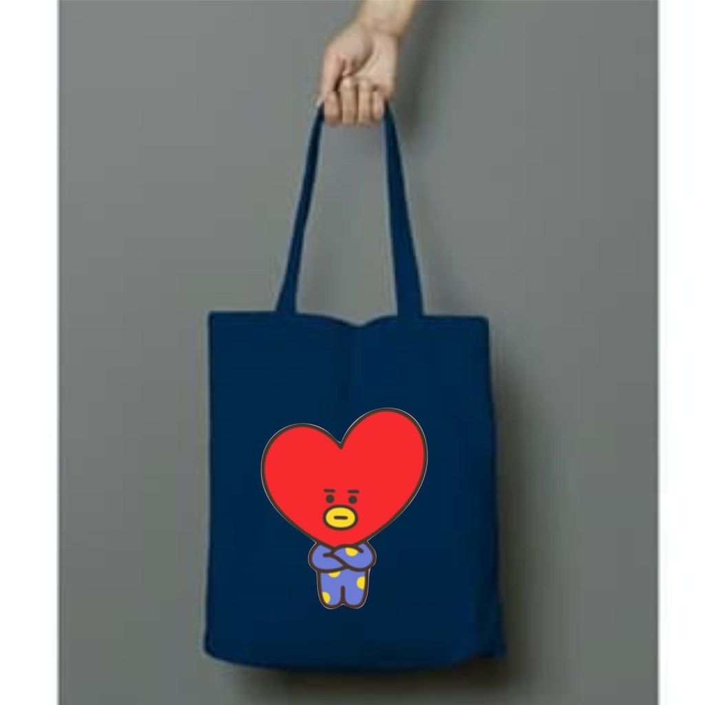 Totebag BT21 ( TATA ) ll PAKAI RESLETING