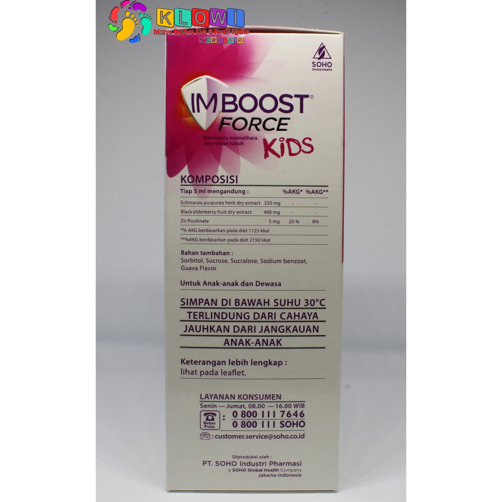 100% Original Imboost Force Kids Sirup 120Ml / Suplemen Daya Tahan Tubuh