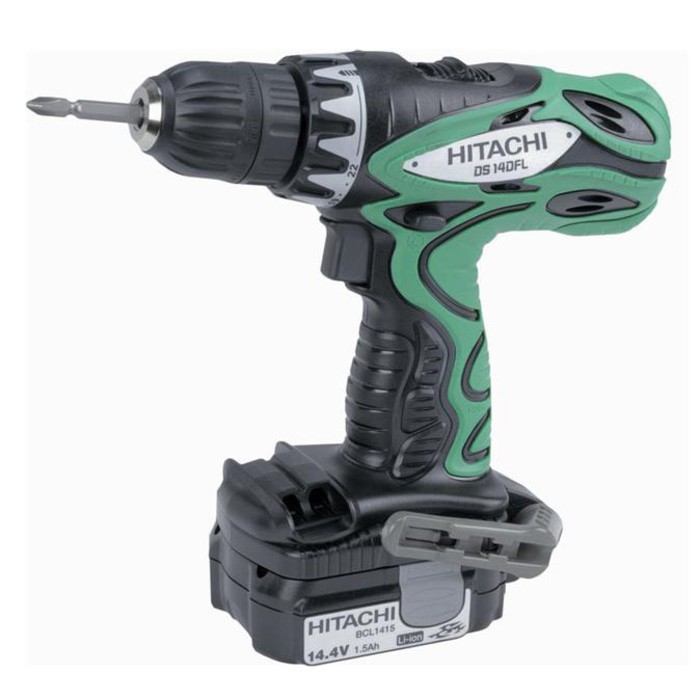 Bor Obeng Baterai   Cordless Driver Drill Hitachi DS14D Berkualitas