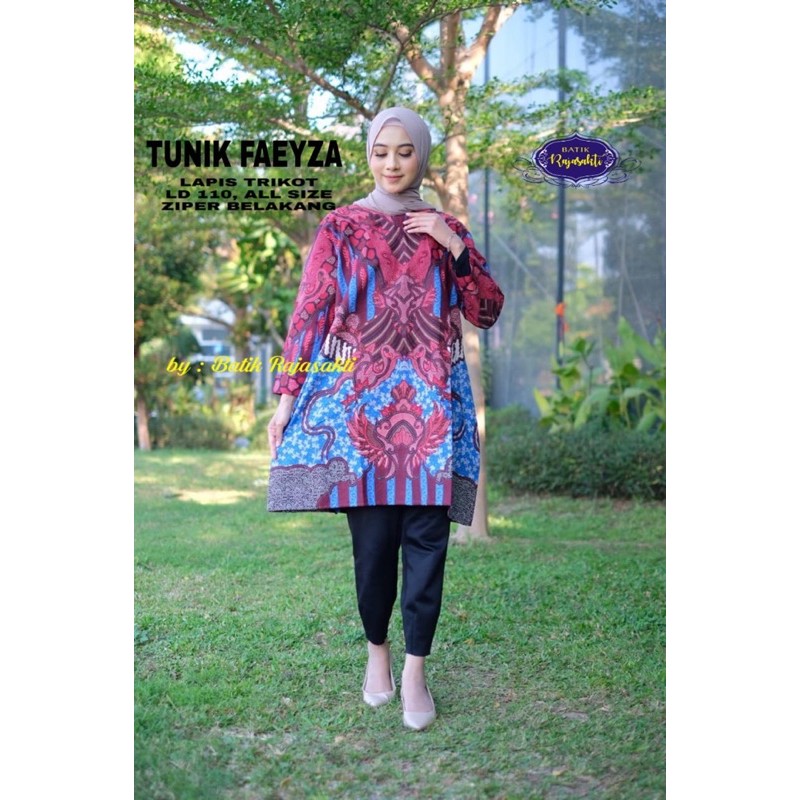 TUNIK FAEYZA LAPIS TRICOT KATUN HALUS SRAGENAN