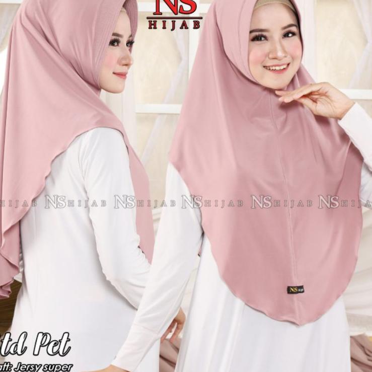 Hijab Instan Khimar Pinguin Jersey Super PET Antem Ori Ns Hijab