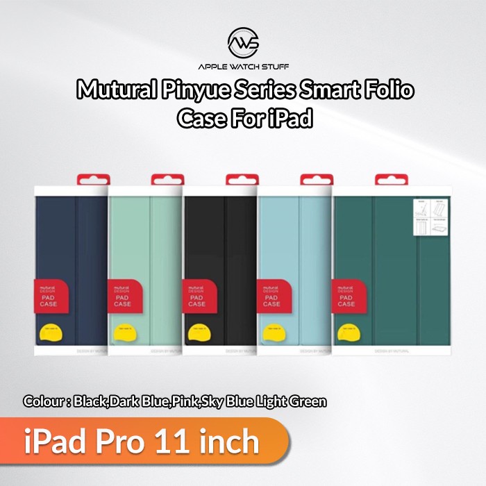 Mutural Pinyue Series Smart Folio Case For iPad Pro 11 inch 2018-2021