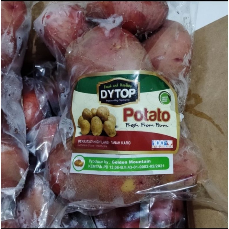 

Kentang Merah +/- 1 kg / pack