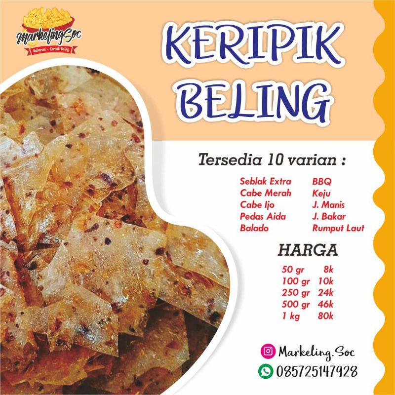 

KERIPIK BELING