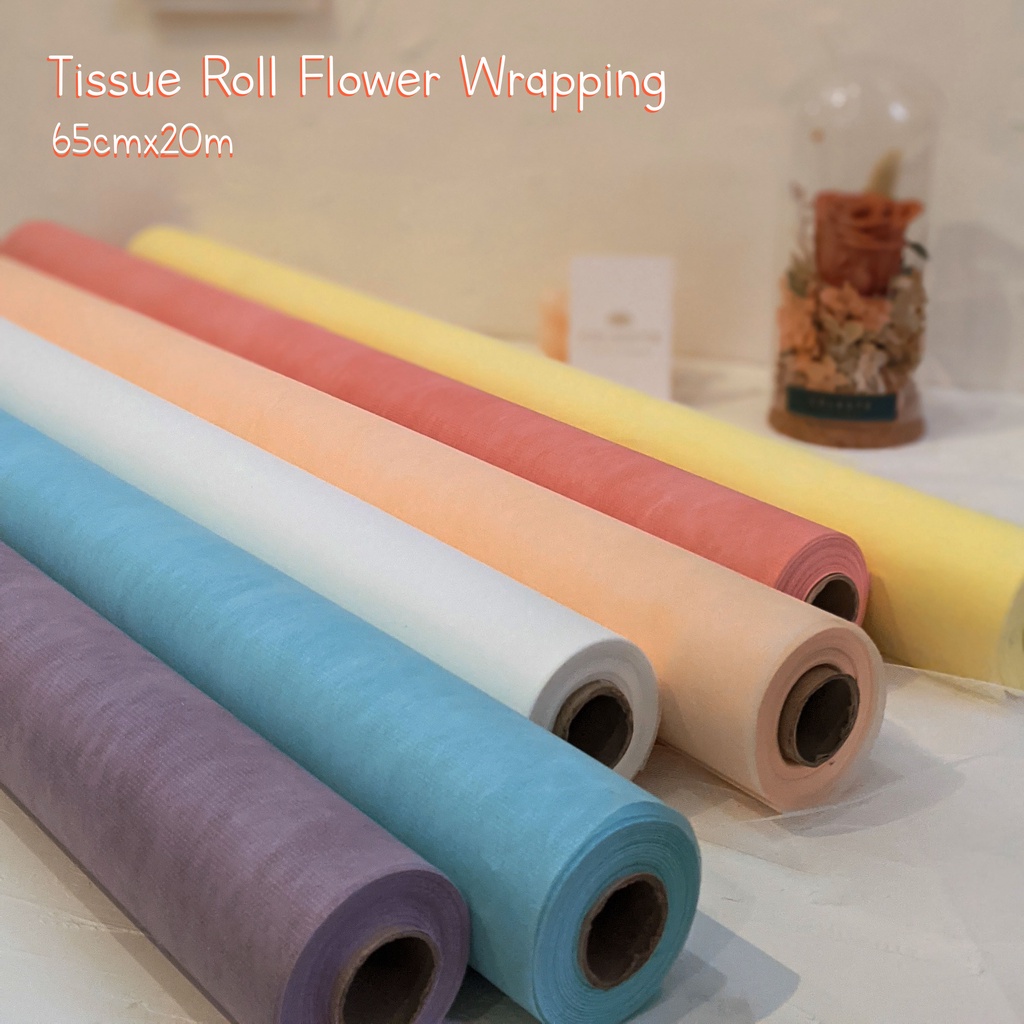 

Cotton Wrapping Roll | Kertas tissue Basic 65cmx20m | Flower wrapping