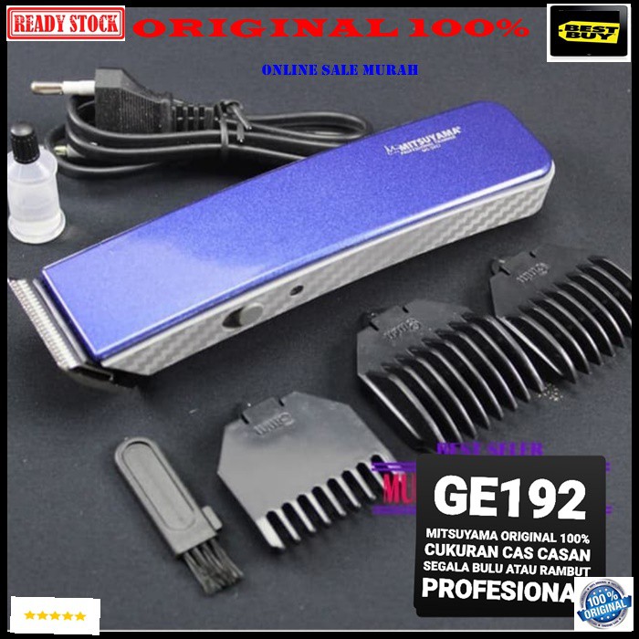 G192 Mitsuyama original 100% Alat Cukur rambut mesin potong hair cut professional portable cas casan charge baterai bulu kumis jenggot baterry pisau trimer clipper pemotong pemangkas G192  Pangkas mini slim  Bisa sambil colok menggunakannya  BISA BUAT SEG