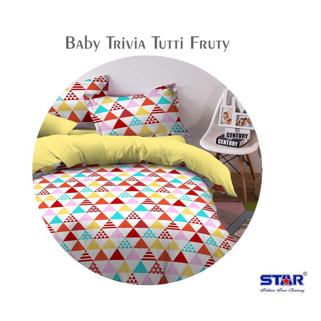 Sprei STAR Deluxe Katun Lokal Pevita (Bedcover | Bantal | Selimut | Matras)