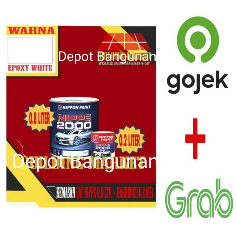 Nippe Epoxy Primer Surfacer Cat dasar Nippe 2000 Putih 1 Liter